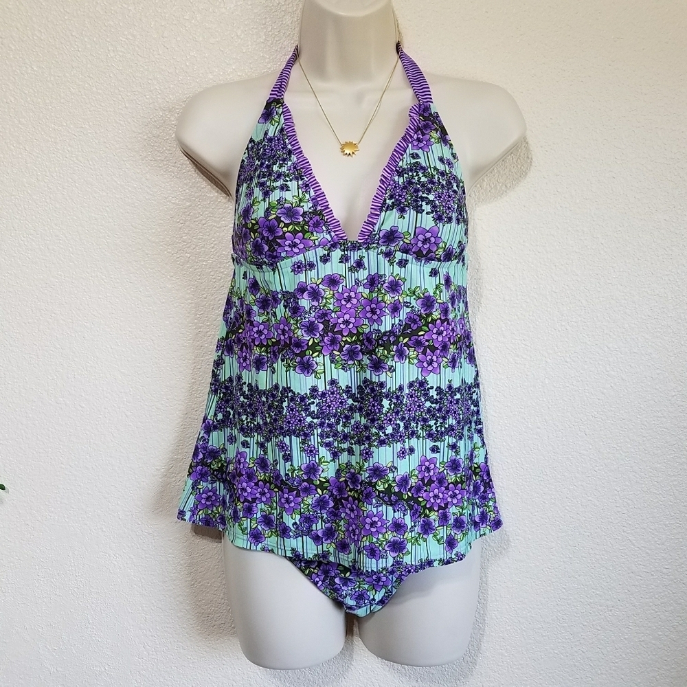 Lucky Brand Y2K Tankini Set
